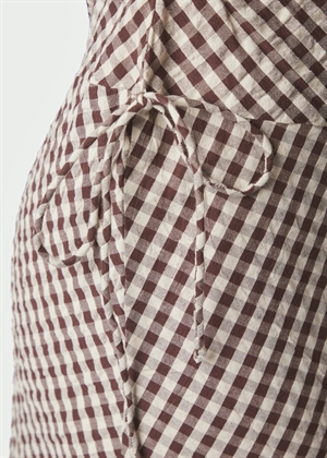 PRE-ORDER / Saxton check kjole Brown Neo Noir 